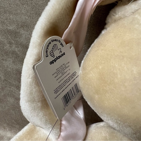 JACKSON RAPPER rare plush Easter Bunny 1980s toy Applause hip hop rabbit NWT - Picture 7 of 7